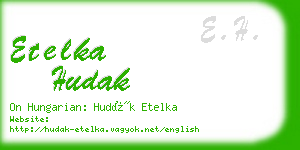 etelka hudak business card